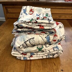 Shavel Micro Flannel Polar Bears Queen Sheet Set